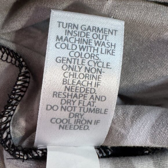 J JILL Wherever Sleeveless V-Neck Maxi Dress Black Beige Leaf Print Pattern XL - Picture 7 of 8